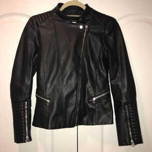 Faux leather jacket from H&M!